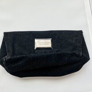 GIORGIO ARMANI PERFUME BLACK VELVET TOILETRY CLUTCH BAG